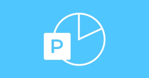 blue icon microsoft powerpoint